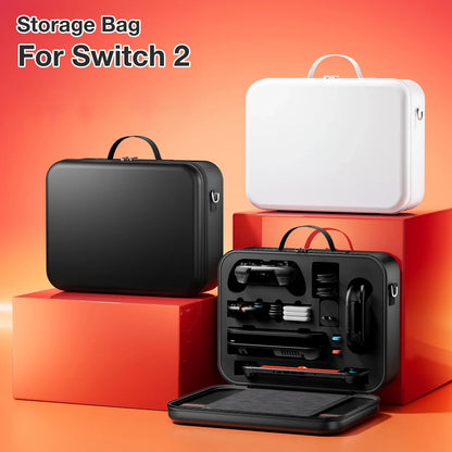 Large Carrying Case for Switch 2 - Waterproof Travel Storage Bag for Console & Accessories