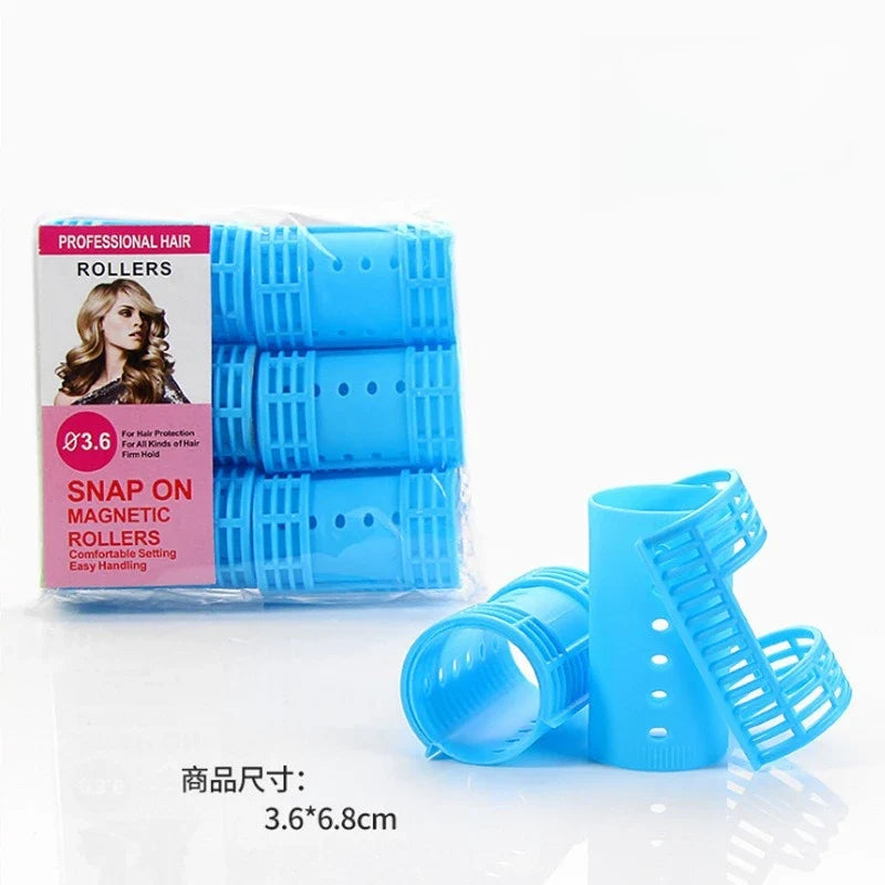 Plastic Curling Iron Tool Set - Fluffy Hair Styling Curling Tool with Sub-Mother Button for Home Use