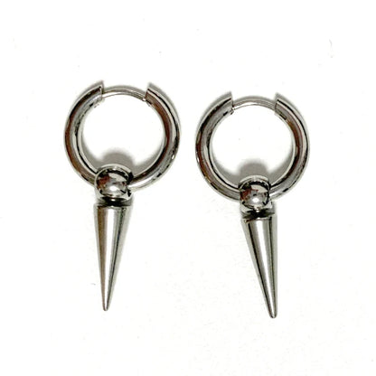 Gothic Tiger Nail Earrings - Punk Rivet Grunge Rock Chain Jewelry for Women