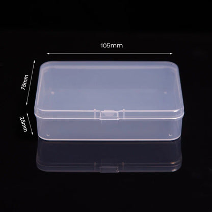 Mini Rectangular Plastic Storage Box – Translucent, Dustproof Jewelry & Small Item Container