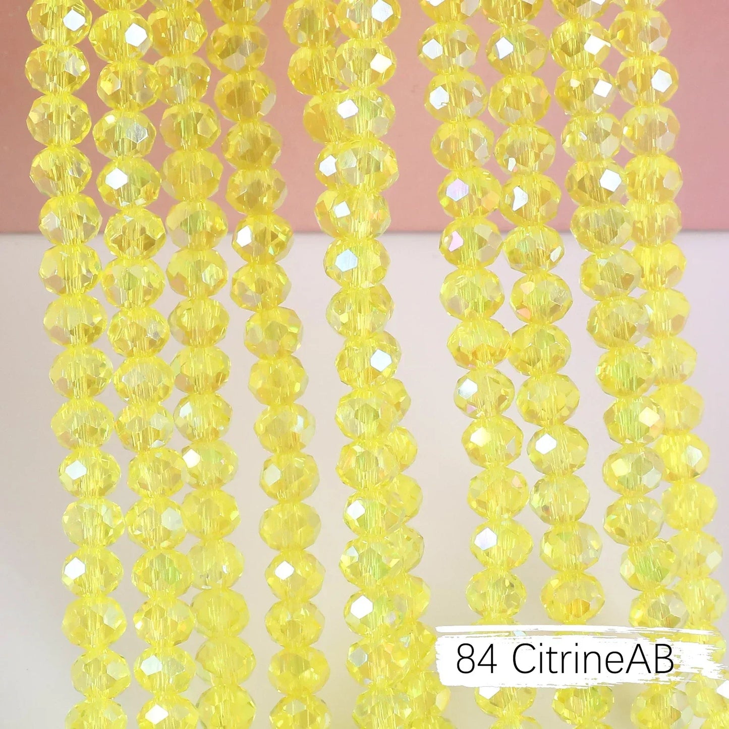 Austria Crystal Rondelle Beads - 2mm/4mm/6mm/8mm Faceted Glass Spacer Beads for DIY Jewelry & Bracelet Making
