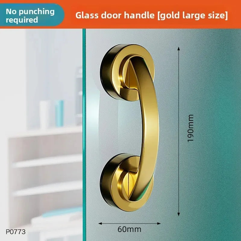 No Drill Bathroom Safety Grab Bar - Anti-Slip Suction Cup Shower Handle for Bathtub & Elderly Support
