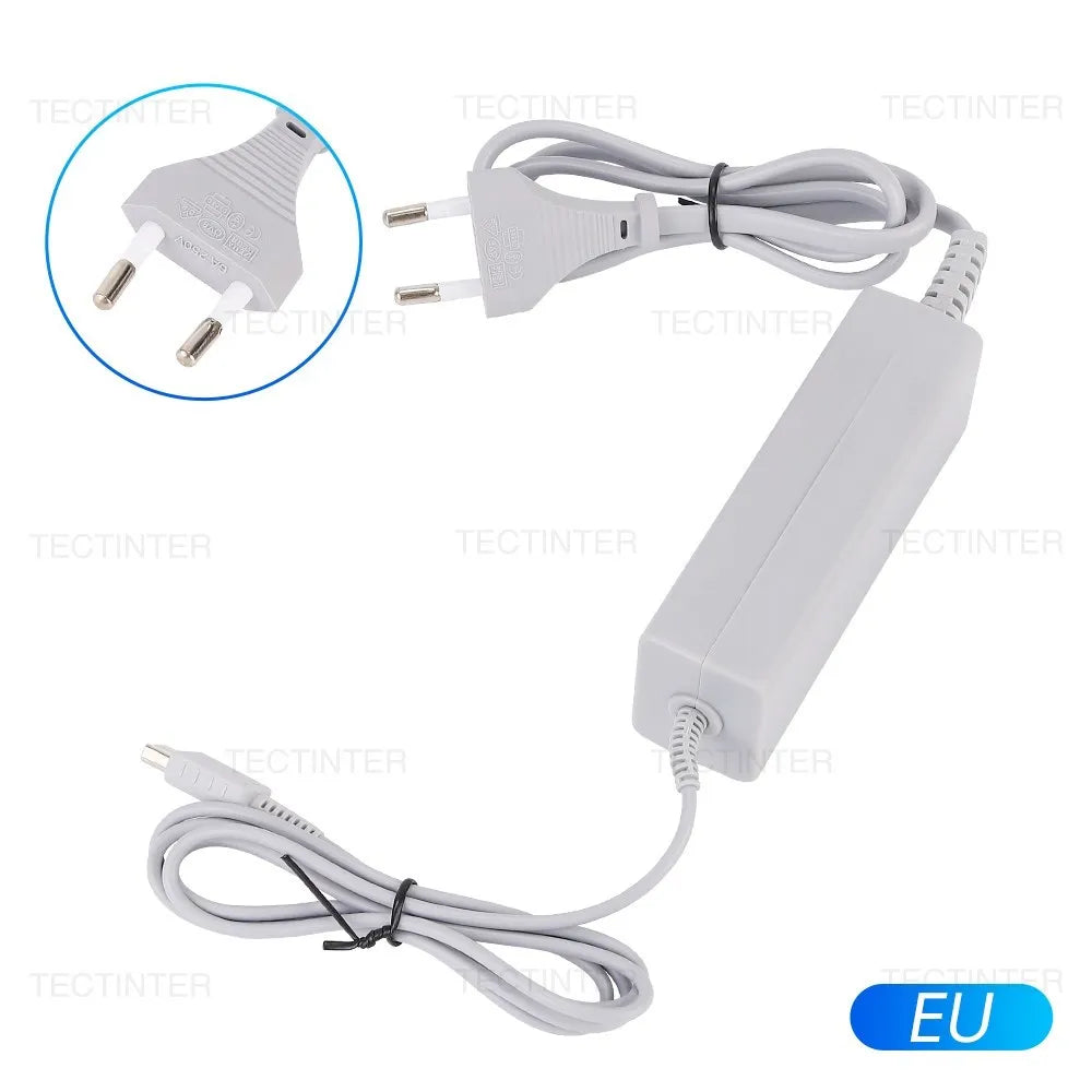 EU Plug AC Adapter Charger for Nintendo Wii U – Console & Remote Power Supply Cord