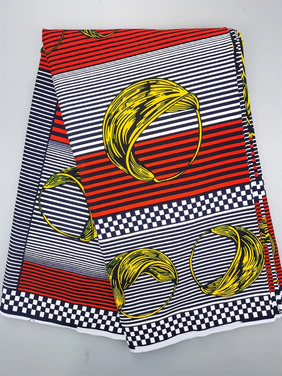 Guaranteed Original African Wax Fabric - 100% Cotton Real Ankara Print 6 Yards for Wedding Dresses & Sewing