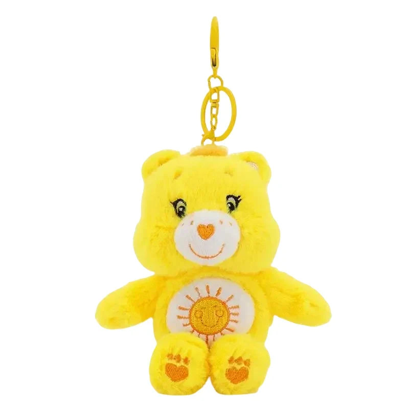 Care Bears Plush Keychain - 15cm Squeaky Bear Pendant for Backpack & Luggage Gift