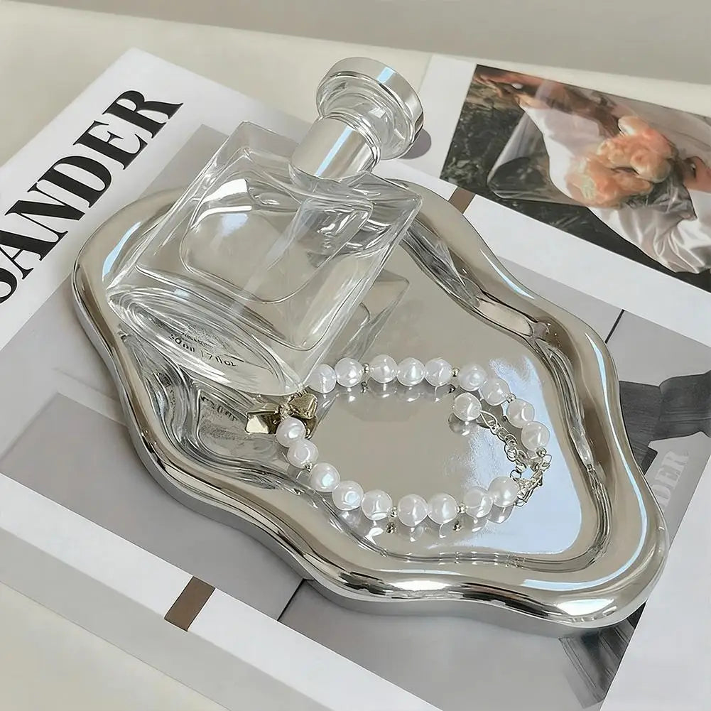 Cloud Shape Jewelry Storage Tray - Plastic Earring & Ring Display Organizer for Women, Photos & Home Decor