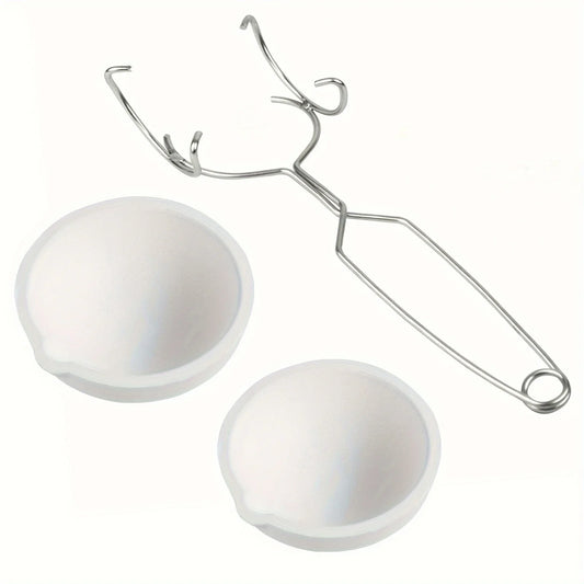 High-Temp Quartz Crucible & Melting Bowl Set – Jewelry Casting & Metal Refining Tools for Gold & Silver