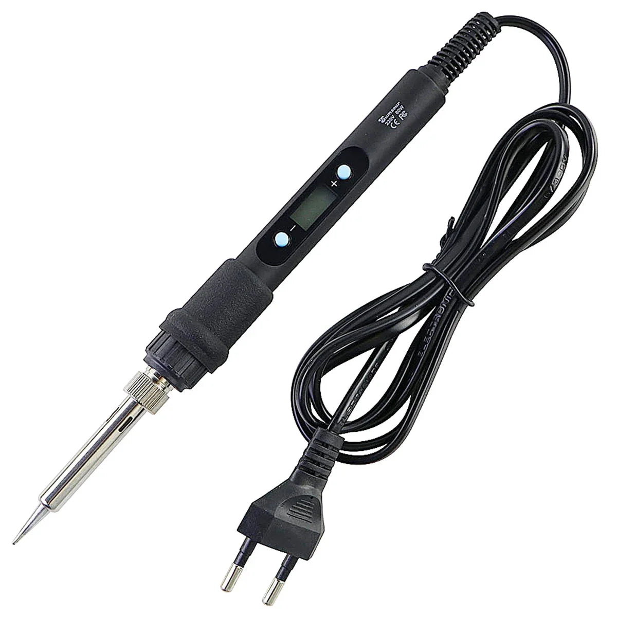 60W/80W Digital Soldering Iron - LCD Adjustable Temperature Welding Repair Tool with Solder Tips