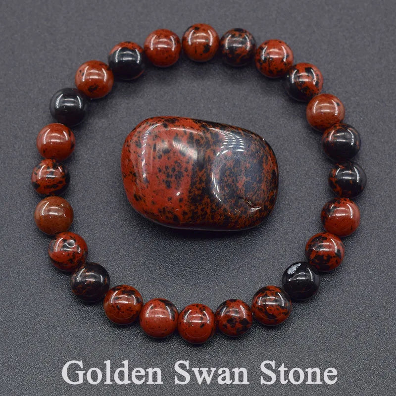 Natural 5A Lapis Lazuli Stone Bracelet - Elastic Healing Bead Jewelry Gift for Men & Women