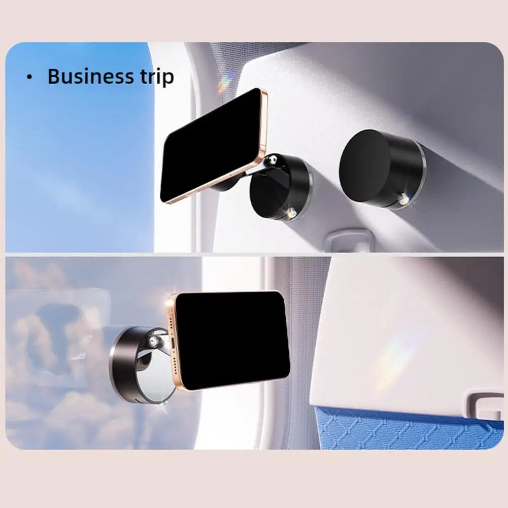 Vacuum Magnetic Suction Cup Stand | Double-Sided Swivel Holder for Mobile Phones | Universal Folding Phone Mount