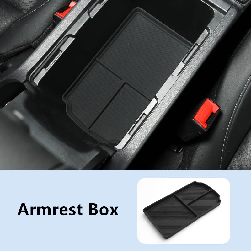 Honda Civic 11th Gen 2022–2025 Door Groove & Cup Mat Set – 12PCS Silicone Non-Slip Car Interior Storage Mats