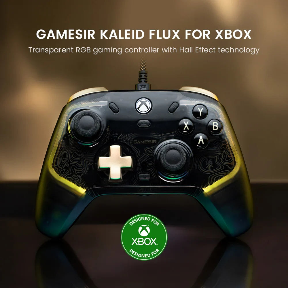 GameSir Kaleid Wired Xbox Controller – Hall Effect Joystick Gamepad for Xbox Series X, Series S & Xbox One