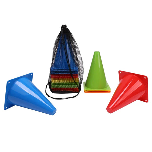 25PCS Colorful Marker Cones - Soccer Football Agility Training Equipment for Sports Practice & Games