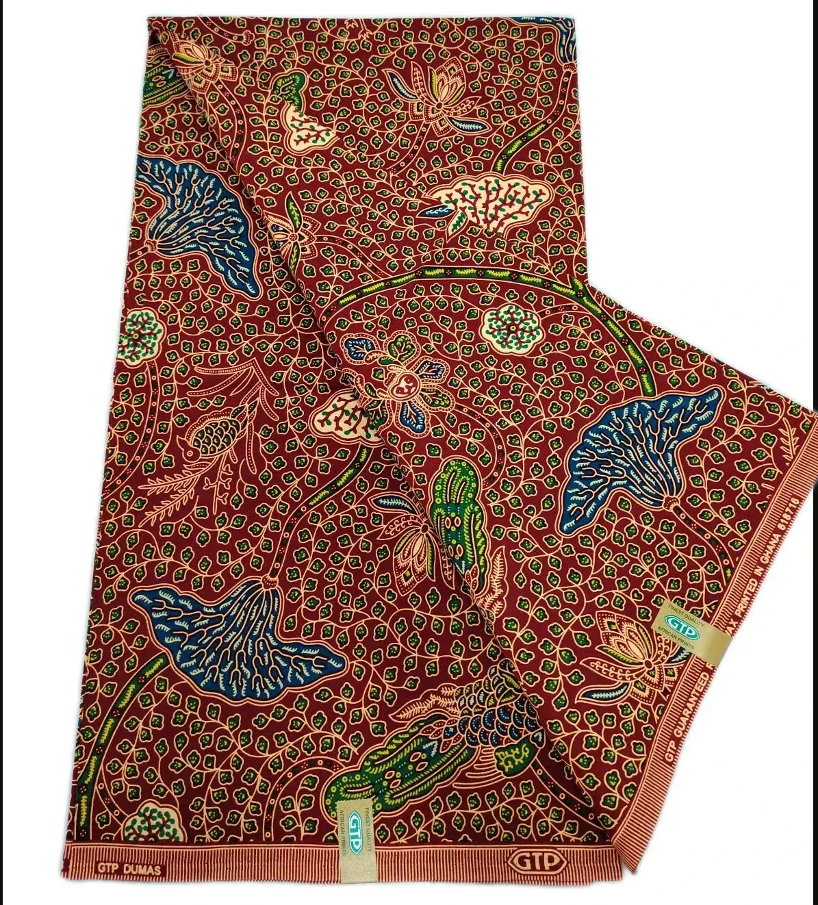 African Wax Print Fabric - High-Quality Cotton Ankara Gold Print Pagne for Wedding & Dress Sewing
