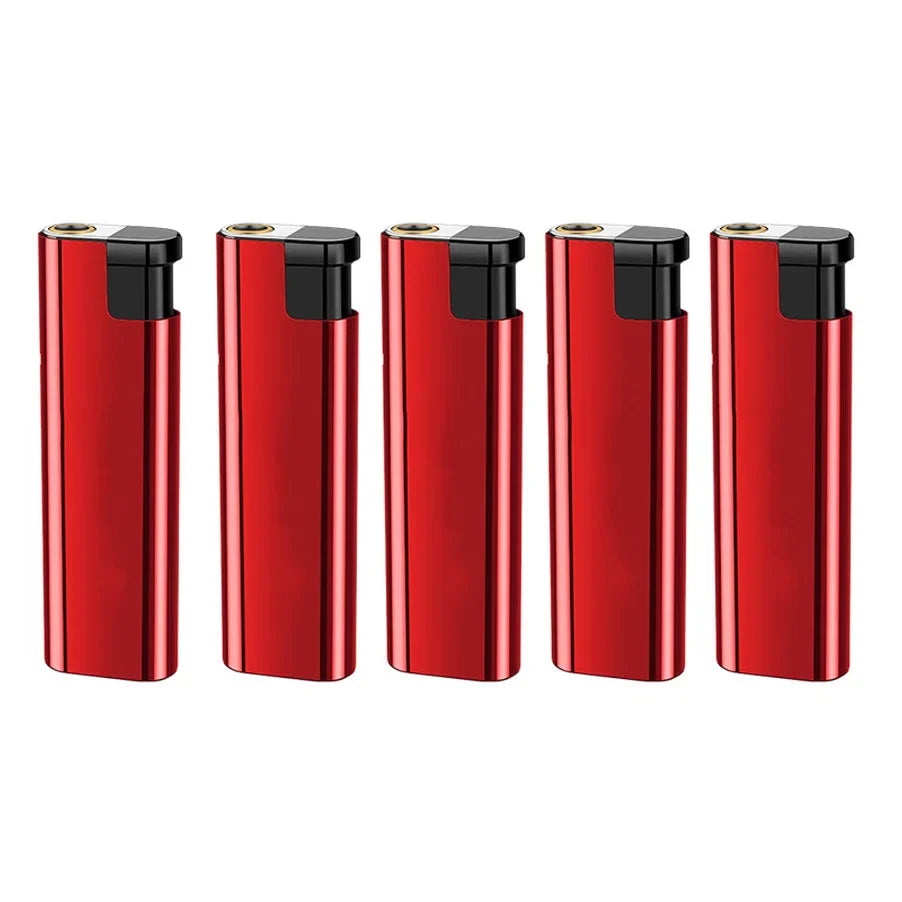 Outdoor Windproof Blue Flame Lighter – Direct Injection Cigarette Lighter for Camping & Smoking Tools (1/50 Pack)