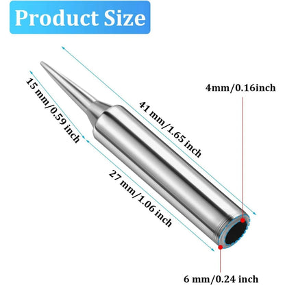 13PCS 900M-T Soldering Iron Tips Set - Lead-Free Welding Heads & Repair Accessories