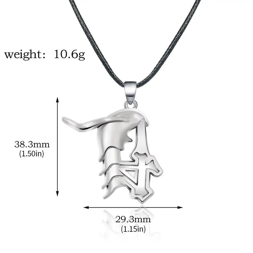 Bleach Ichigo Kurosaki Keychain Necklace - Anime Cosplay Pendant Charm for Men & Women Backpack Jewelry Gift