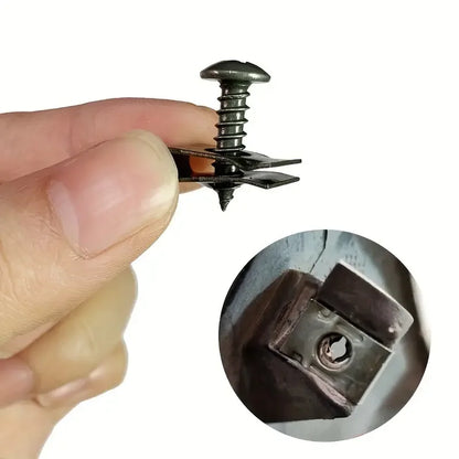 Car U-Type Metal Screw Clips - Anti-Rust Fastener Set for Fender, Bumper & Body Repair (10-200PCS)