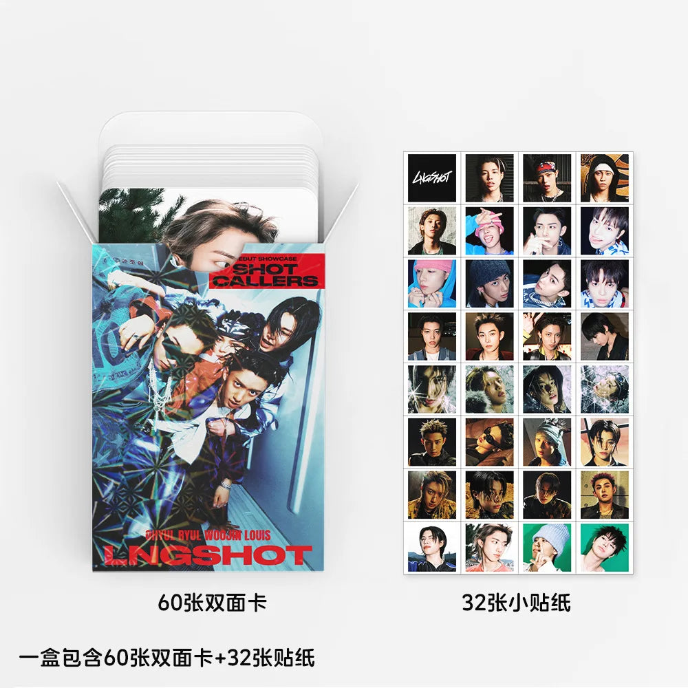 LNGSHOT SHOT CALLERS LOMO Photo Card Set - 92 High-Definition Idol Collectible Fan Cards