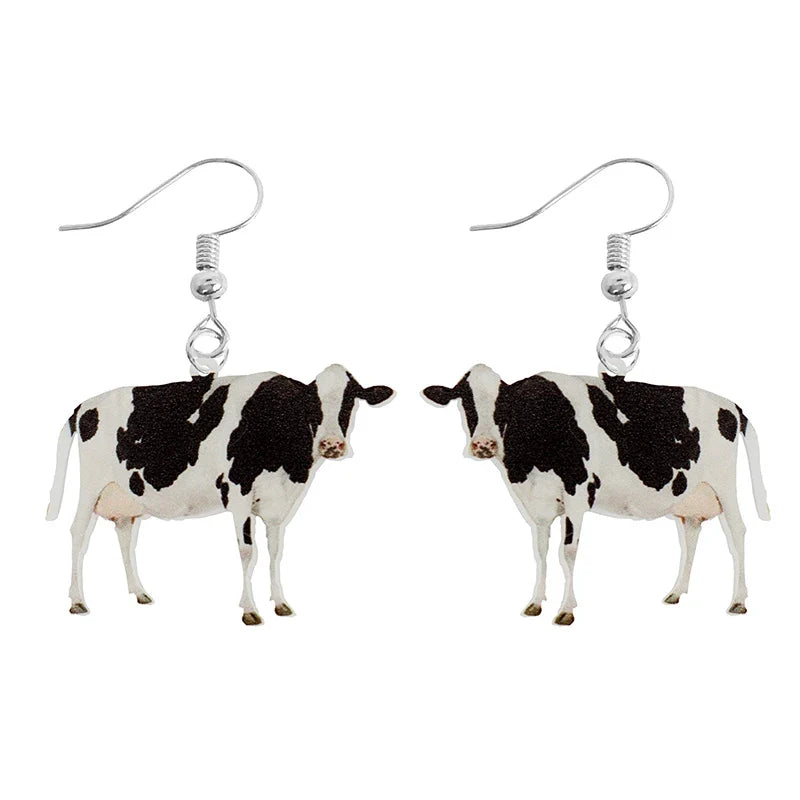 Cute Animal Acrylic Drop Earrings - Funny Custom Jewelry Gifts for Women & Girls with Rabbit, Parrot, Frog & Butterfly Designs
