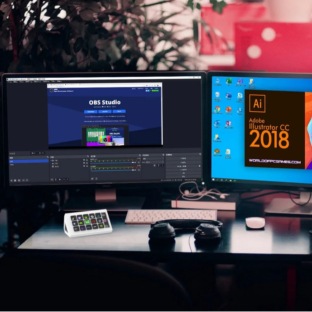 StreamDeck Mini 15-Key LCD Visual Keyboard – Customizable Live Content Controller for Windows & MacOS