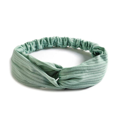 Women Cross Top Knot Headband – Elastic Soft Solid Color Hair Bands, Twisted Knotted Headwrap, Hair Accessories for Girls