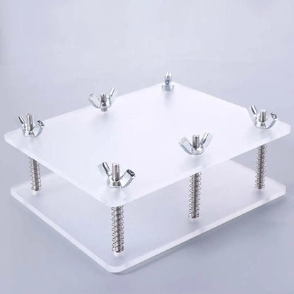 Transparent Card Flattening Tool - Stainless Steel No-Damage Card Press & Repair Device