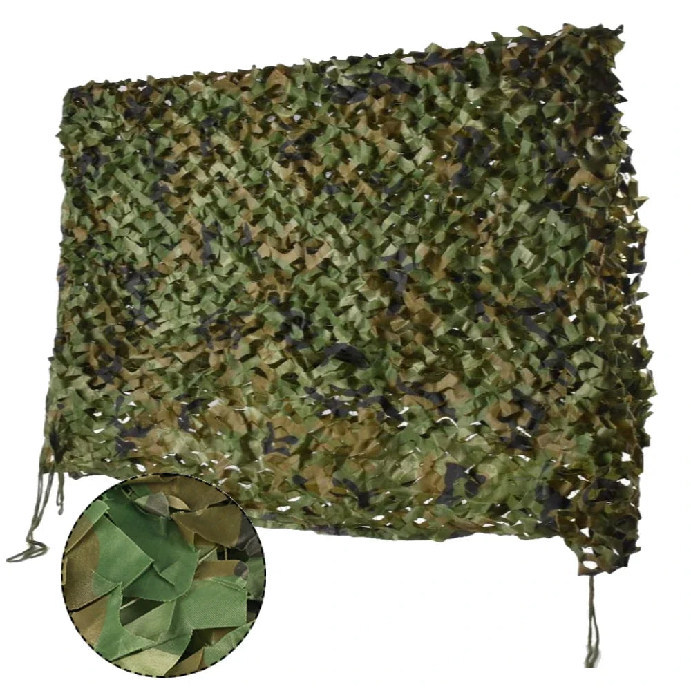4Mx5M/4Mx6M Hunting Camouflage Net - Woodland Camo Shade Shelter for Camping, Vehicles, Privacy & Outdoor Use