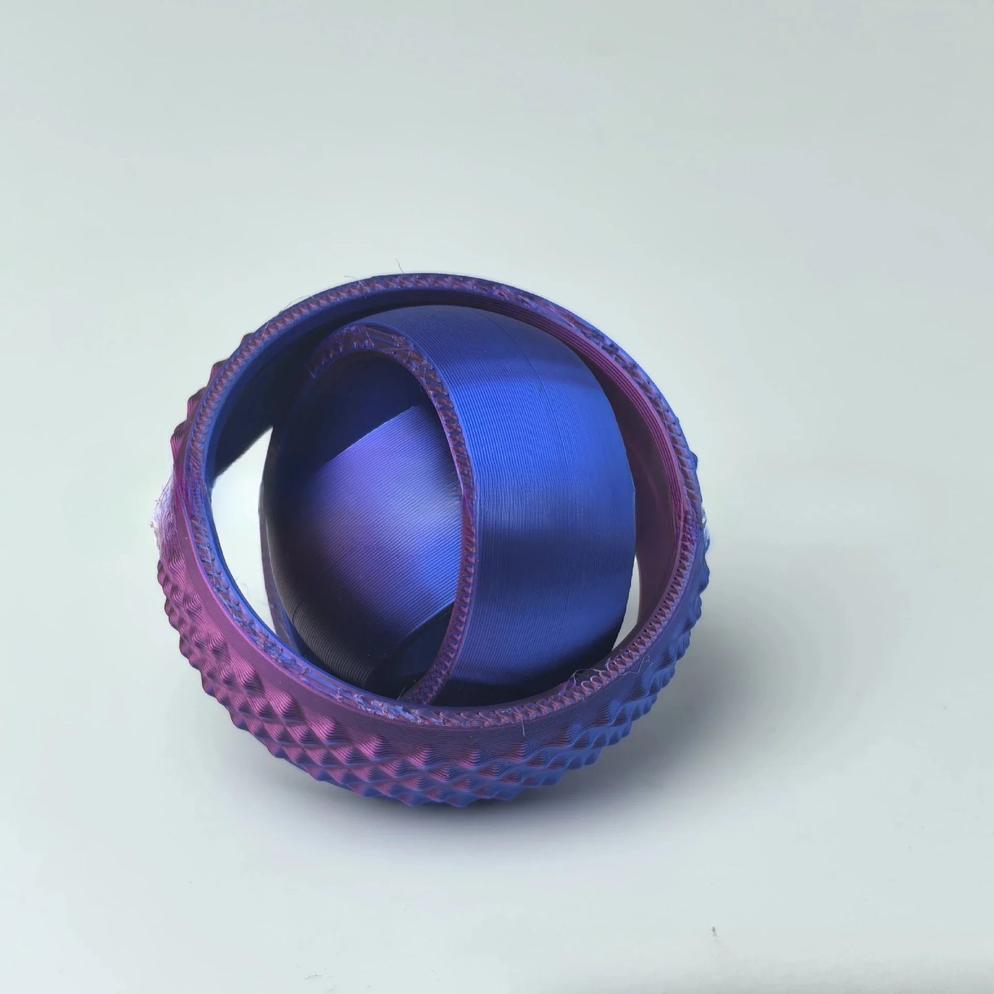 3D Printed Rotating O-Shaped Fidget Ball – Universal Gyroscope Toy for Anxiety Relief & Stress Decompression