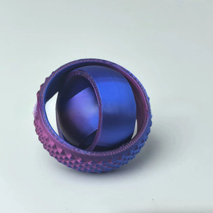 3D Printed O-Shaped Rotating Fingertip Gyroscope Toy – Anxiety Relief & Stress Decompression