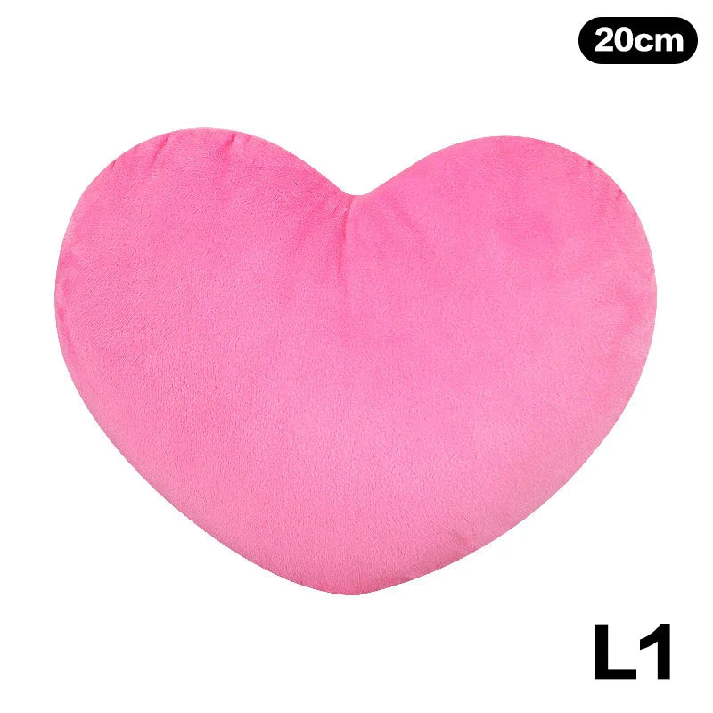 Cute Heart-Shaped Plush Pillow – Soft Sleeping Cushion for Living Room Decor, Valentine’s Day Gifts, Comfortable Sofa Pillow (15/20/30cm)