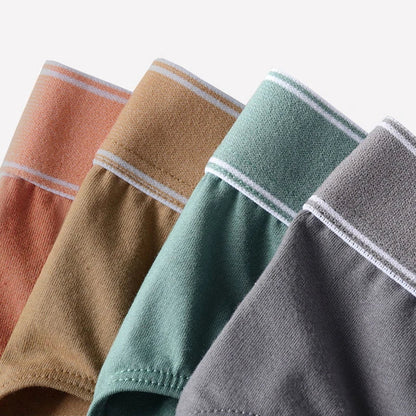 4-Pack Men's Cotton Briefs - Breathable Printed Underwear with Comfortable Fit & Stylish Design
