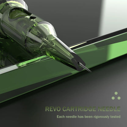 INKIN REVO Tattoo Cartridge Needles - Sterile Disposable Round Liner & Shader Needles for Tattoo Machines