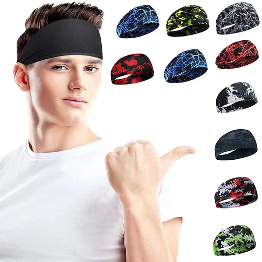 Unisex Sports Sweat Headband - Moisture-Wicking Fitness Band for Running, Yoga & Workouts