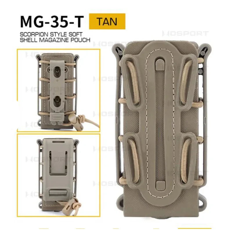 Tactical 9mm Single Magazine Pouch — MOLLE Quick‑Release Holder for Glock, Beretta & P226 Hunting Gear