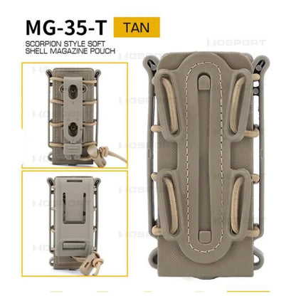 Tactical 9mm Single Magazine Pouch — MOLLE Quick‑Release Holder for Glock, Beretta & P226 Hunting Gear