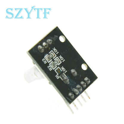 1-10PCS KY-040 360° Rotary Encoder Module – Potentiometer Sensor Development Board with Knob Cap for Arduino DIY Kit