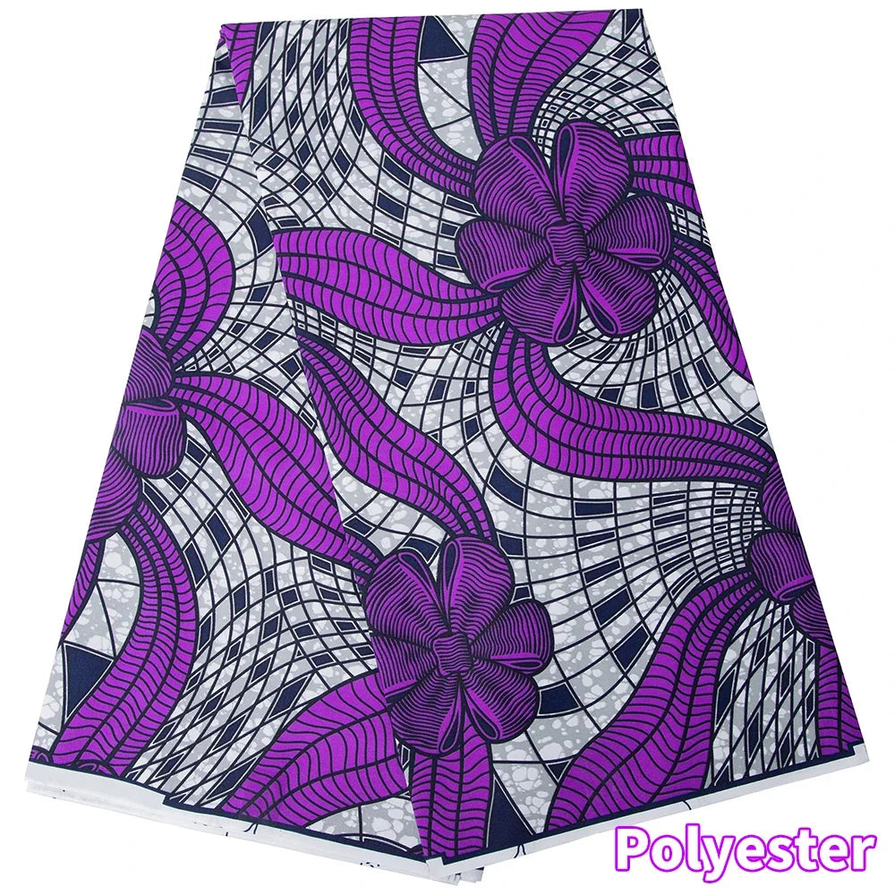 African Ankara Wax Print Fabric - Retro Double Print Patchwork Sewing Material for DIY Clothing