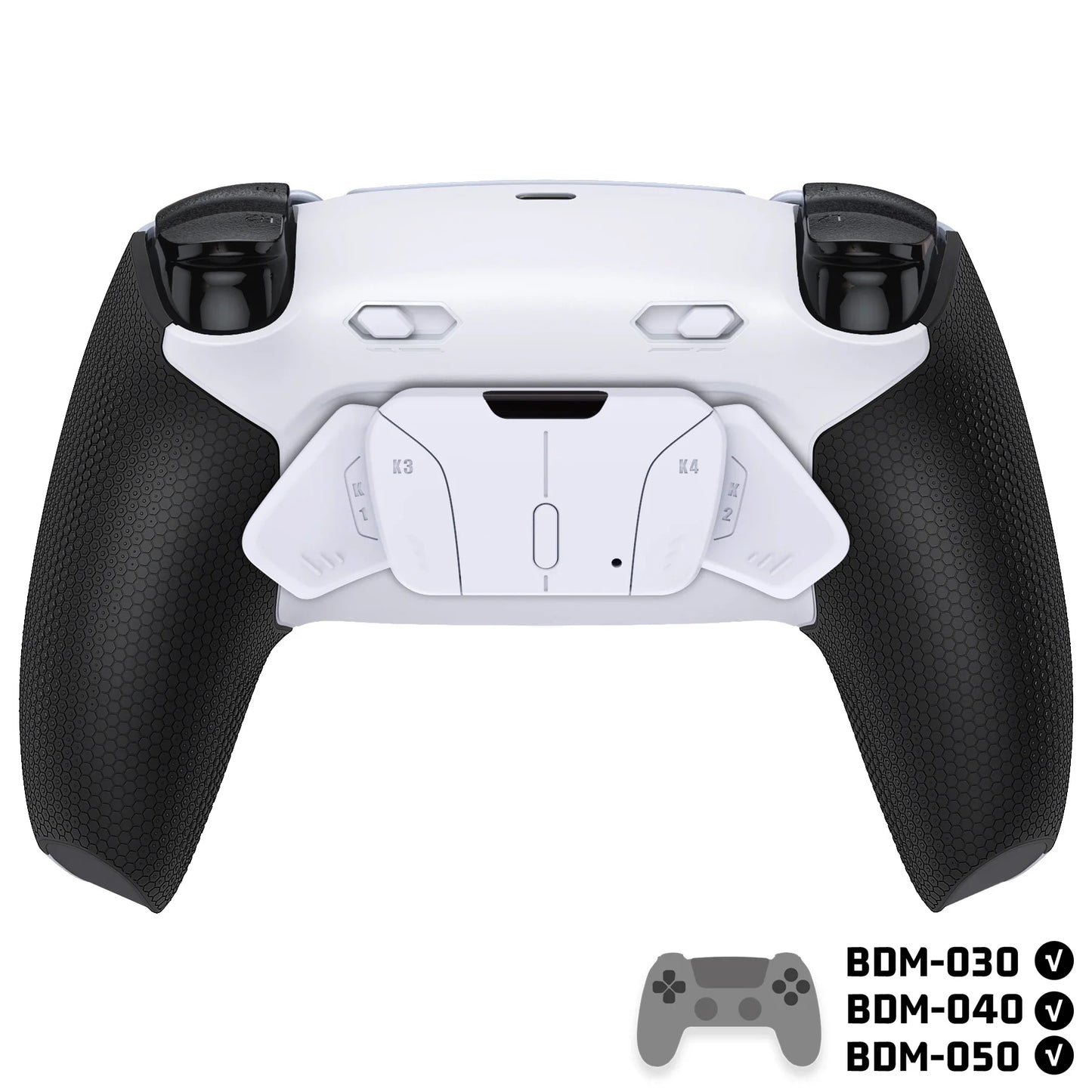 eXtremeRate RISE4 Plus MAX Back Button Kit – Remappable PS5 Controller Accessory with Clicky Trigger Stop & Rubberized Grip