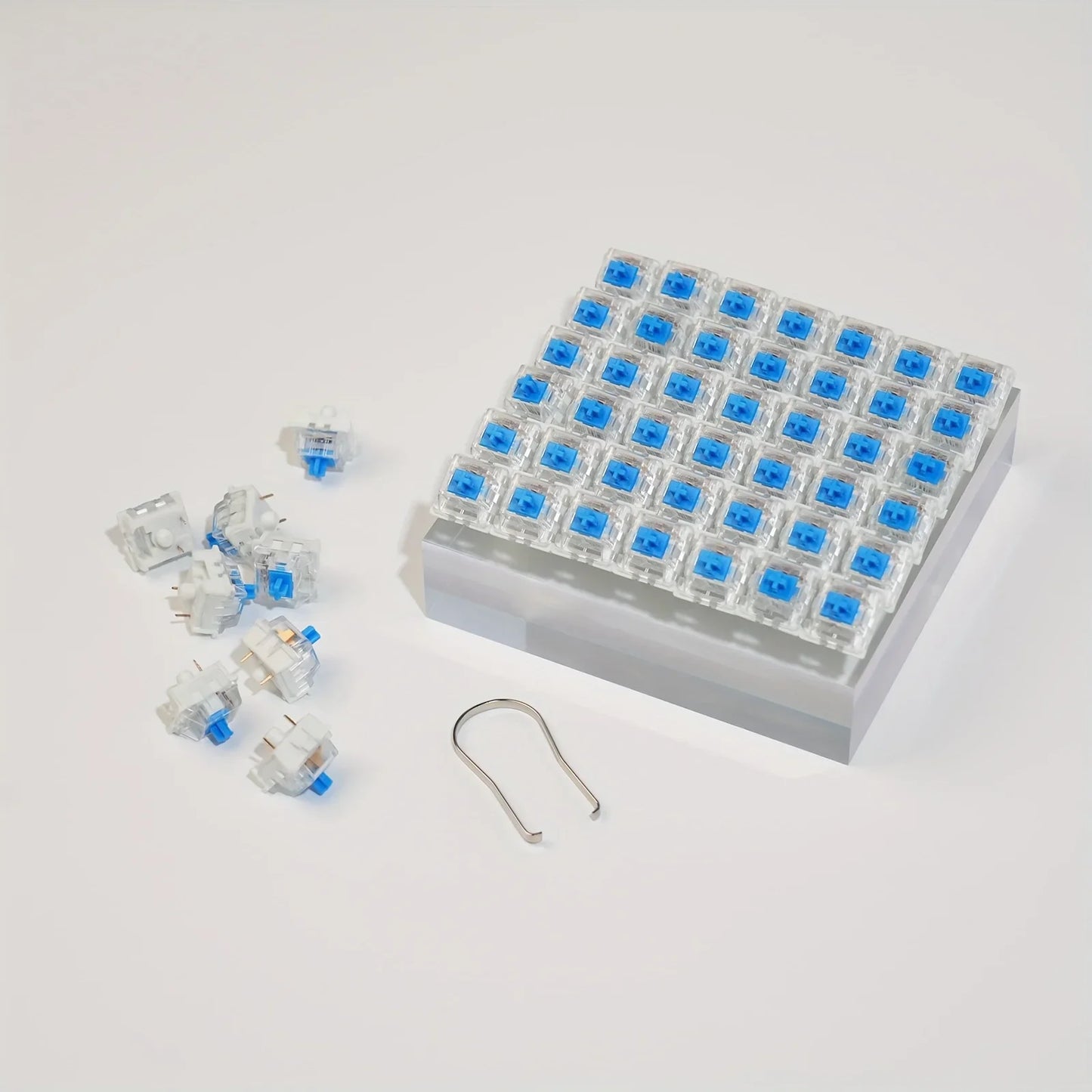 Mechanical Keyboard Switch Set - 50/100pcs Hot Swappable Blue Red Brown Black Switches with Keycap Puller
