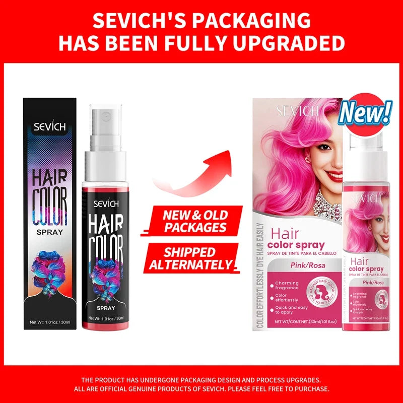 Temporary Hair Color Spray - Washable Instant Hair Dye for Multi-Color Salon Styling, Parties & DIY Looks