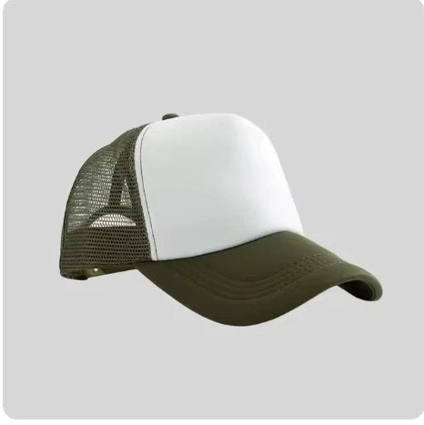 Custom Logo Mesh Trucker Cap - 5 Panel Snapback Baseball Hat for Men & Women Summer Sports Sun Hat