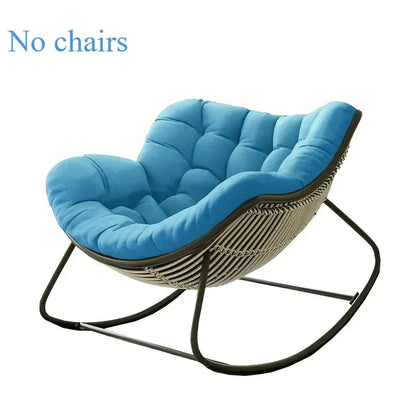 Lazy Rocking Chair Cushion - Soft Single Seat Sofa Pad for Indoor Outdoor Balcony & Hanging Basket Comfort
