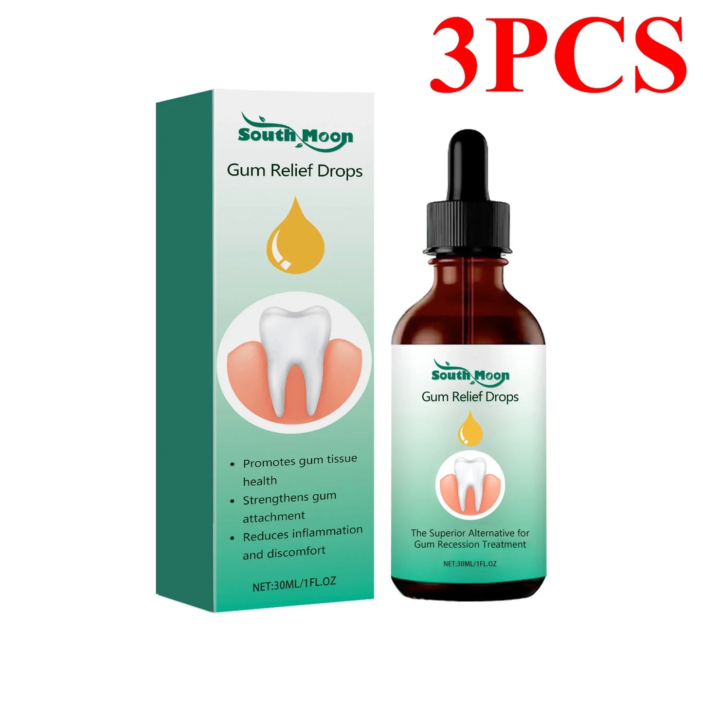 Gum Repair Oral Care Drops - Periodontal Hygiene Treatment for Gum Cleaning & Stain Removal
