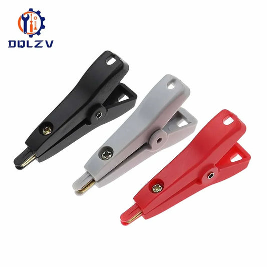 Insulated Crocodile Clips - 5A Copper Alligator Clamps for Cable & Battery Testing