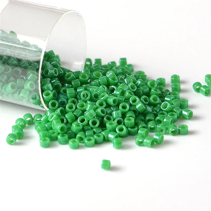 Miyuki Delica 11/0 Seed Beads - Glazed Luster Glass Beads for DIY Jewelry Making