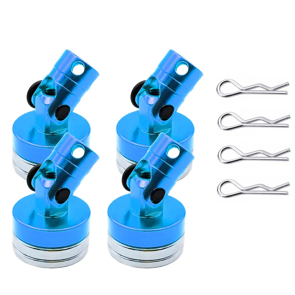 1 Set RC Car Drift Shell with Strong Magnet – Stealth Body Post Contact for 1/10 Scale Models TT01, TT02 Remote Control Cars