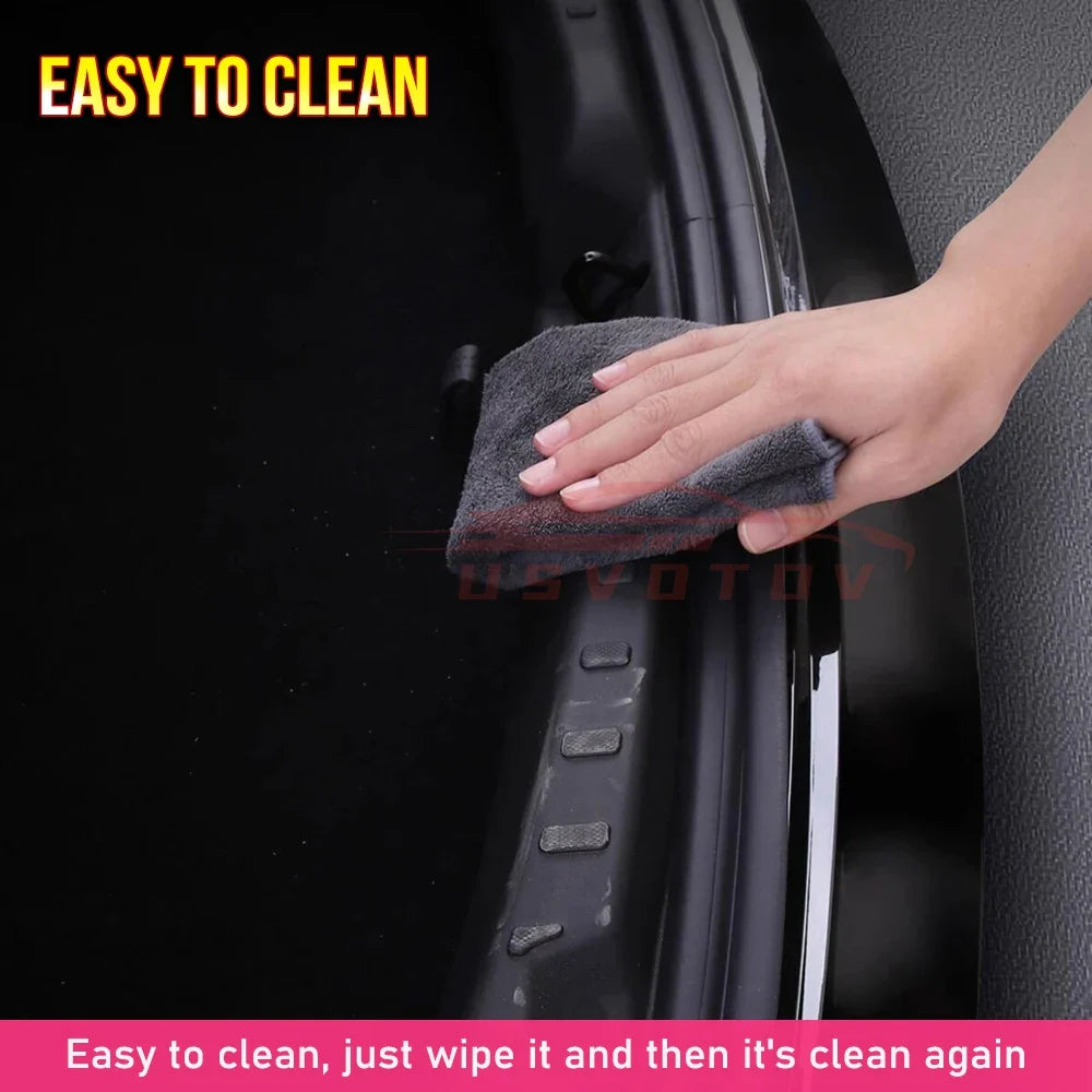 Tesla Model 3 Highland 2024-2025 Trunk Threshold Strip – TPE Mats Sill Guard Rear Cargo Anti-Scratch Protector Accessory