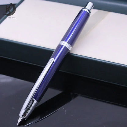 Jinhao 10 Metal Fountain Pen – Press-Out Nib, Retractable Fine Nib with Ink Converter