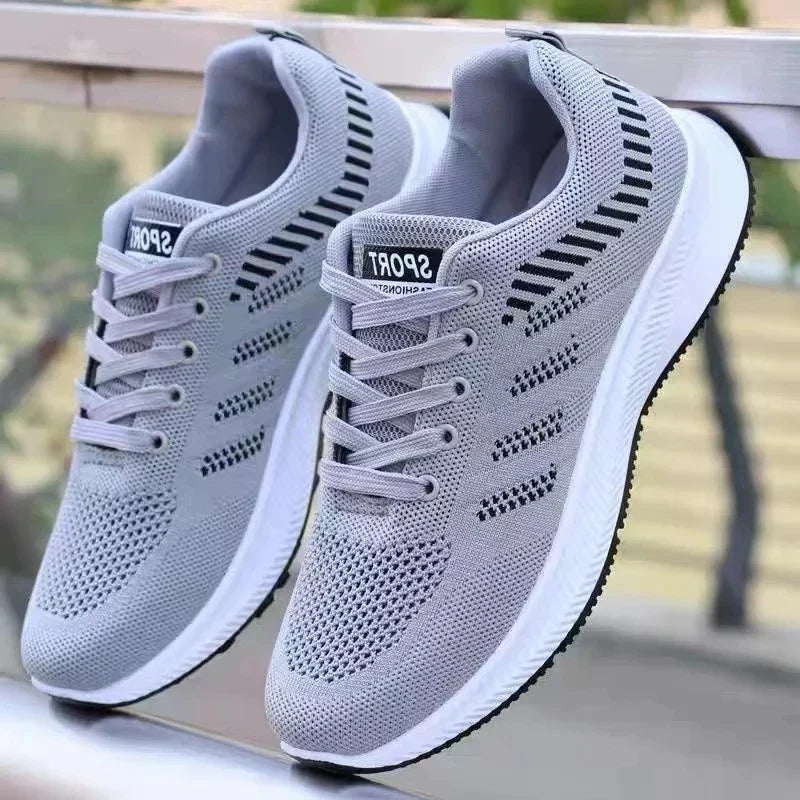 Men's Vulcanized Walking & Running Shoes, Unisex Lightweight Tennis Sneakers, Breathable Athletic Sports Shoes